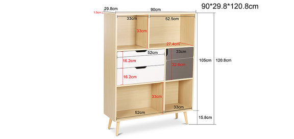 Wooden Bookshelf - Scandinavian Design - Pol - gallery 10