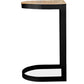 Industrial stool in metal and wood 60cm - Lia