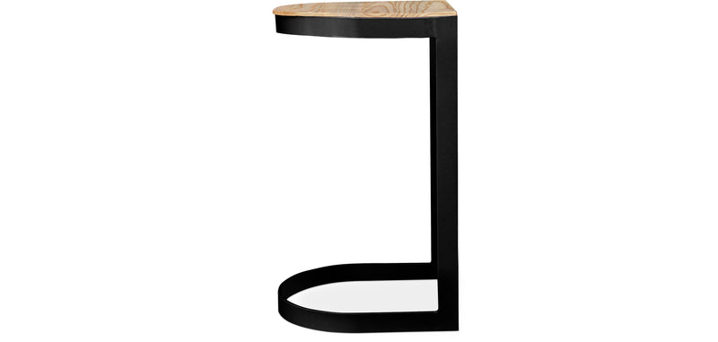 Industrial stool in metal and wood 60cm - Lia