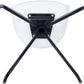 Upholstered Office Chair with Armrests - Black and White Desk Chair - Jodie - gallery 7