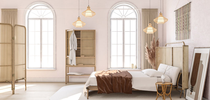 Lampada da soffitto Amara Design Boho Bali - Bambù