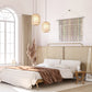 Designerska lampa sufitowa boho z bambusa