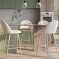 Stool Upholstered in Bouclé Fabric - Scandinavian Design - 76 cm - Evelyne