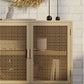 Buffet en Bois Naturel - Design Boho Bali - 2 Portes - Treys
