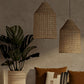 Candeeiro suspenso em rattan, estilo boho de Bali - Fai