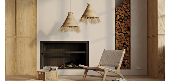 Esparto Ceiling Lamp - Boho Bali Design Hanging Lamp - Pitse - gallery 11
