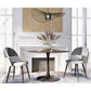 Dining Chair - Upholstered in Black and White Patchwork - Evelyne