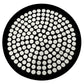Round Rug Wool – Geometric Design – 68 cm – Yoler