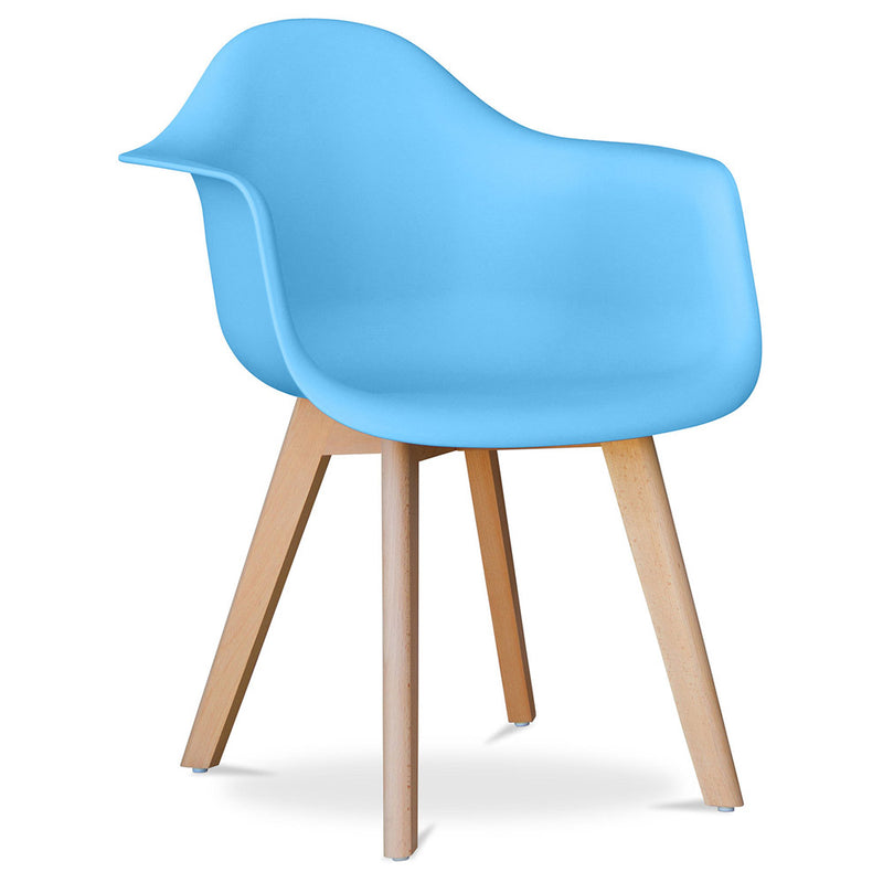 Silla de Comedor con Reposabrazos - Estilo Escandinavo - Dominic