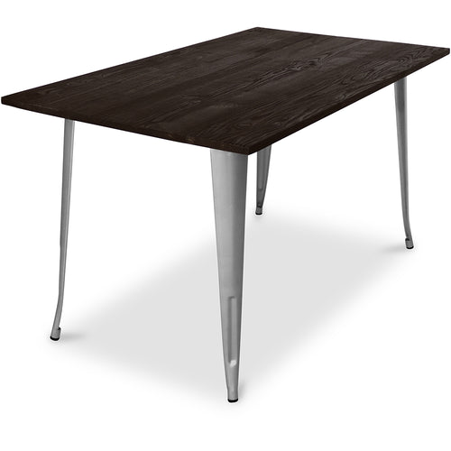 Table à manger rectangulaire - Industrielle - Bois - Tawny