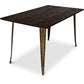 Table à manger rectangulaire - Industrielle - Bois - Tawny