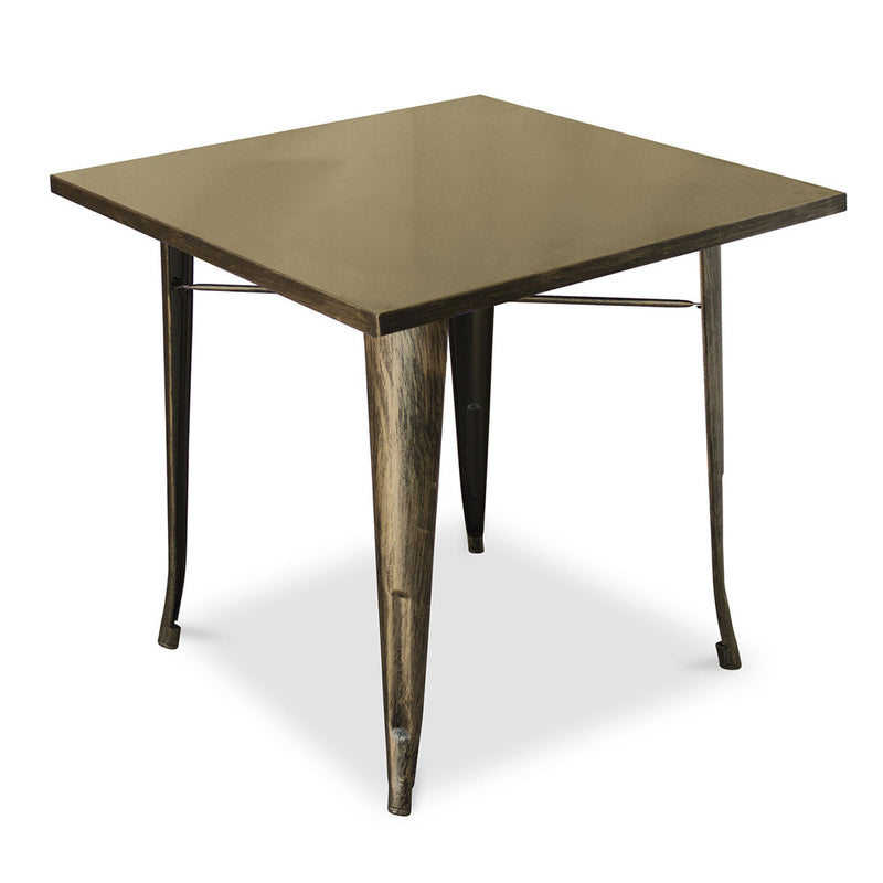 Square Industrial Design Dining Table - Stylix