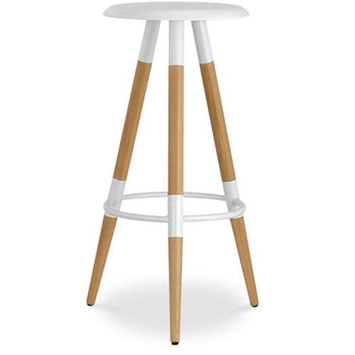 Taboret barowy z drewna - Skandynawski design - Matu