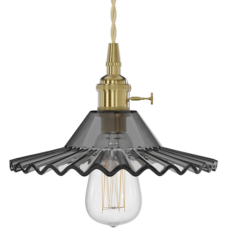Gold metal and glass wall lamp - Scarlet