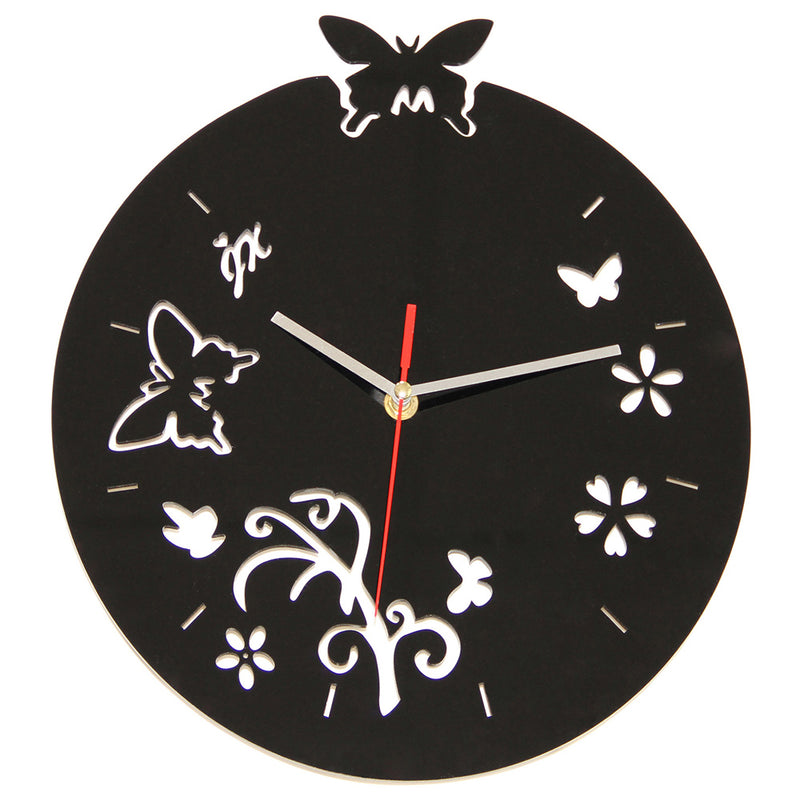 Horloge murale Papillons et Fleurs
