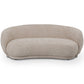 Curved Contemporary Style Design Sofa Upholstered in Chenille - 3 Seater - Curvy - gallery 2