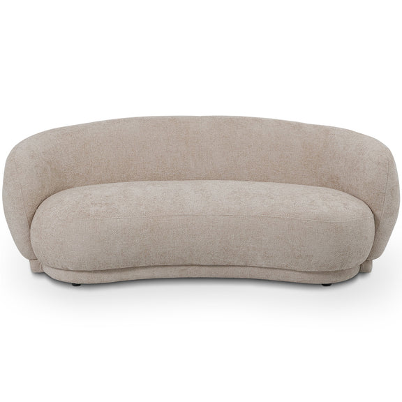 Curved Contemporary Style Design Sofa Upholstered in Chenille - 3 Seater - Curvy - gallery 2