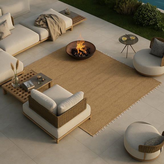 Rectangular Jute Rug - Boho Bali - 150x200 CM - Jaya - gallery 2