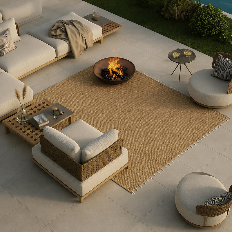 Rectangular Jute Rug - Boho Bali - 150x200 CM - Jaya - gallery 2