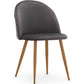 Dining Chair - Upholstered in Velvet - Backrest with Pattern - Evelyne