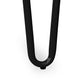 Sgabello Hairpin - 43cm - Legno scuro e metallo