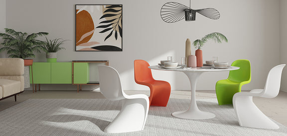 Dining Table Round - 110cm - Marble - Tulip - gallery 7