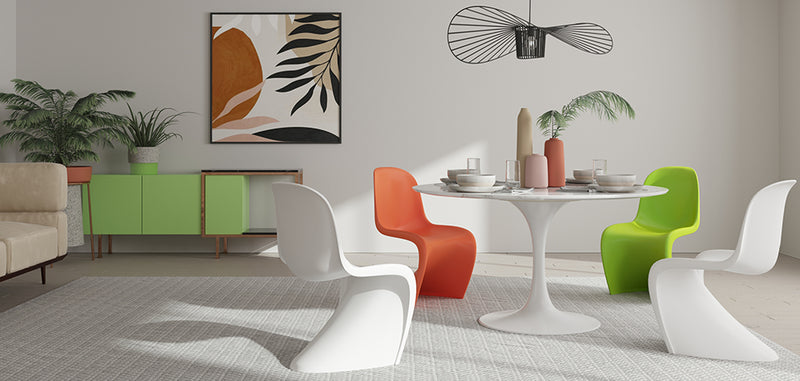 Dining Table Round - 110cm - Marble - Tulip - gallery 7