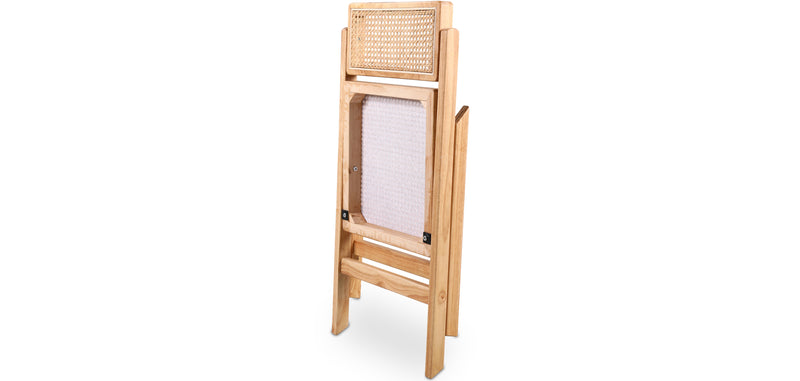 Folding Wooden Rattan Dining Chair - Umbra