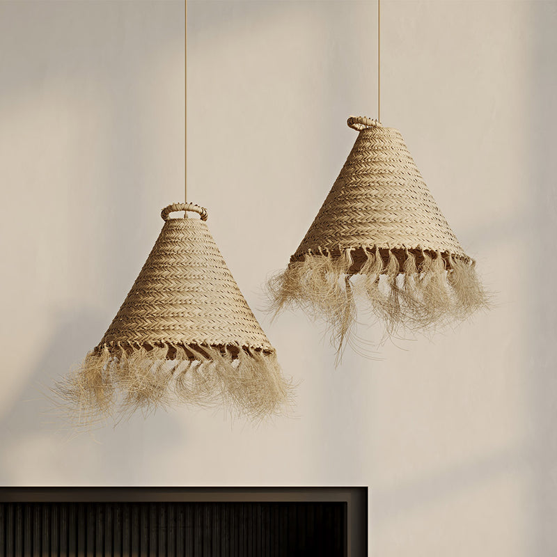 Esparto Ceiling Lamp - Boho Bali Design Hanging Lamp - Pitse - gallery 7
