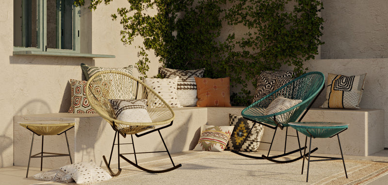 Chaise d'extérieur - Chaise à bascule de jardin - Acapulco