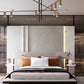 Modern hanging light, metal LEDs - Piper