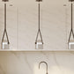 Candeeiro suspenso de design moderno, vidro fumado - Bim