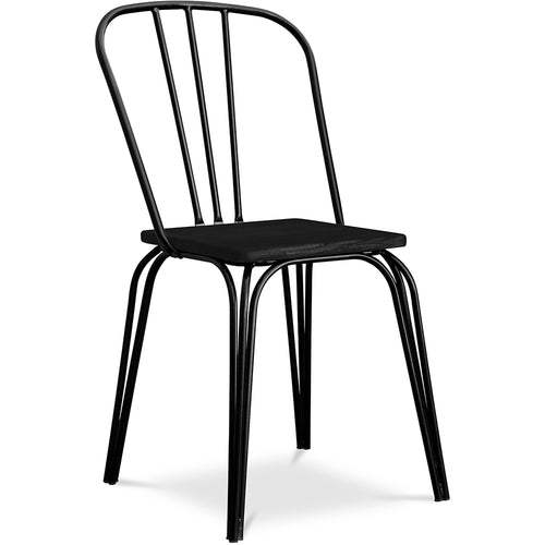 Dining chair - Industrial style - Wood and metal - Lillor