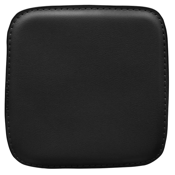 Almofada magnética para cadeira quadrada - Couro sintético - Stylix - Preto