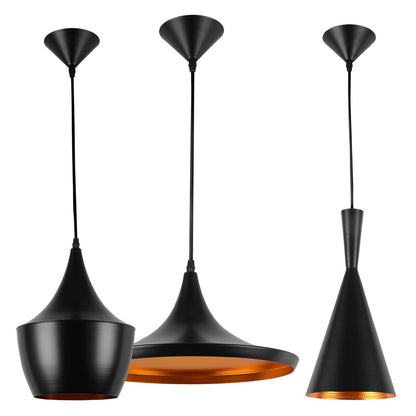 Confezione da 3 lampade da soffitto sospese - design industriale - Extensive