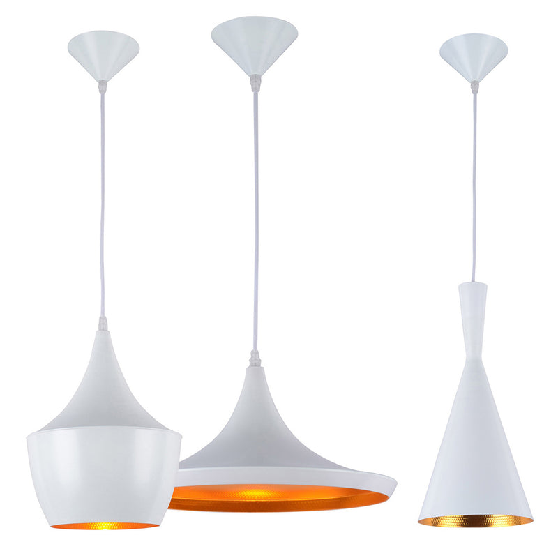 Pack de 3 Lampes de Plafond Suspendues - Design Industriel - Extensive