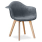 Dining chair with armrests - Upholstered in velvet - Dawick