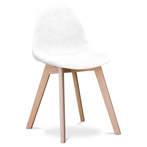 Fabric dining chair - Scandinavian style - Denisse