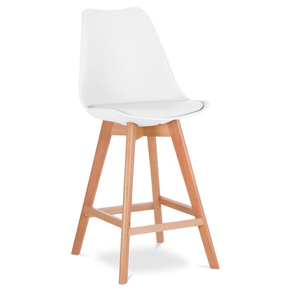 Scandinavian style stool - wooden legs - Denisse