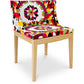 Cadeira de sala de jantar - Transparente - Design com apoios de braços - Miss Style
