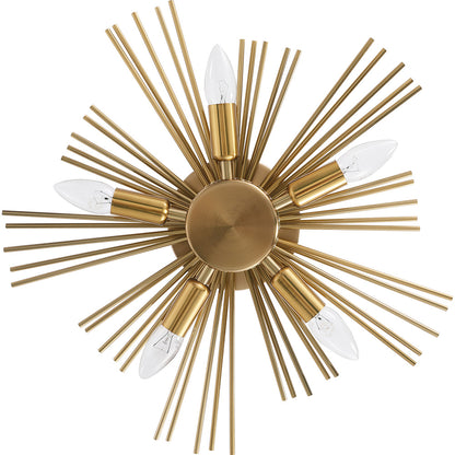 Wall Sconce - Metal Ceiling Light - 5 Bulbs - Lydia