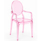 Silla de comedor Transparente - Diseño con Reposabrazos - Victoria Queen