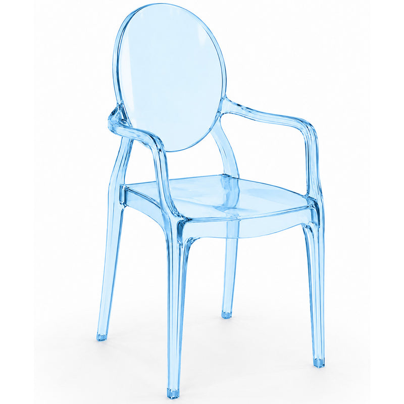 Silla de comedor Transparente - Diseño con Reposabrazos - Victoria Queen