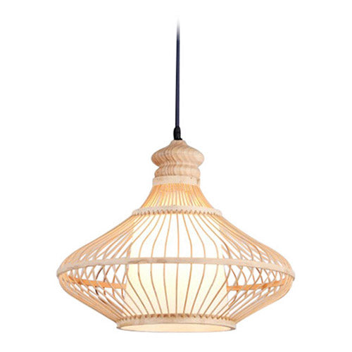 Lampe de plafond en bambou - Lampe suspendue stile Boho Bali - Amara