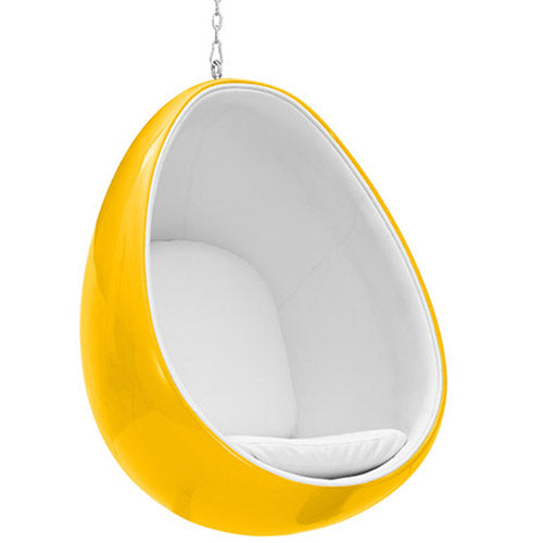 Fauteuil Suspendu Design en Forme d'Oeuf - Revêtu de Tissu - Eny