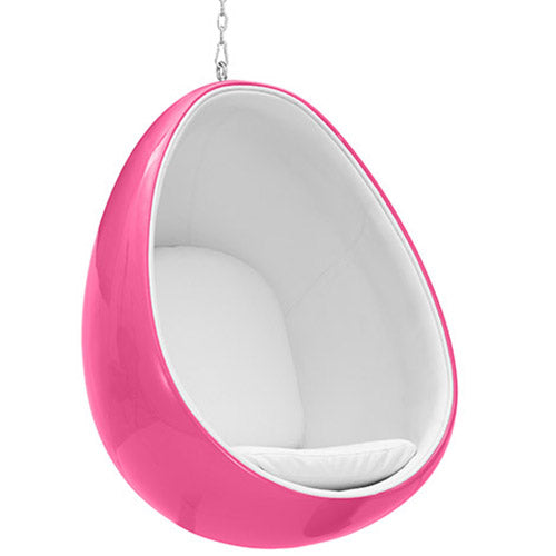 Fauteuil Suspendu Design en Forme d'Oeuf - Revêtu de Tissu - Eny