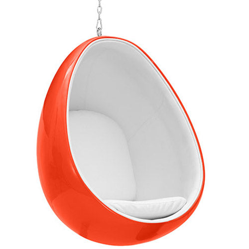 Fauteuil Suspendu Design en Forme d'Oeuf - Revêtu de Tissu - Eny