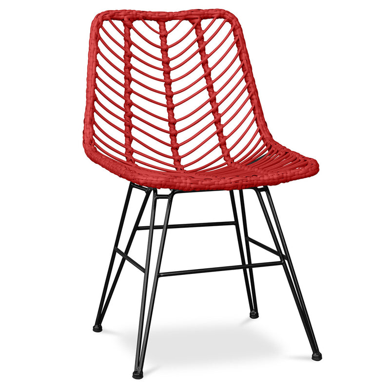 Synthetic wicker dining chair - Mia