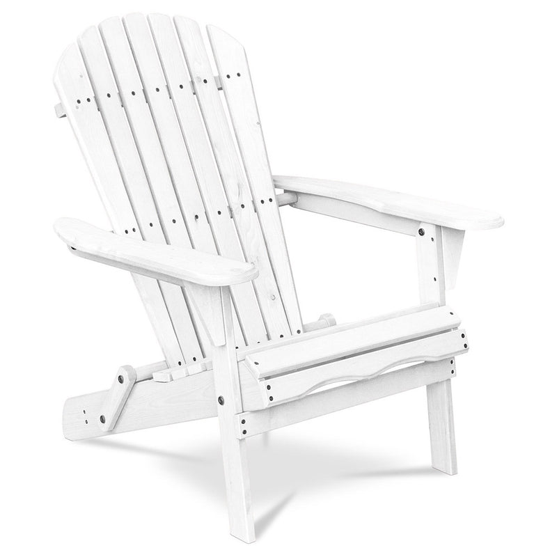 Chaise d'extérieur en bois avec accoudoirs - Chaise de jardin Adirondack - Adirondack