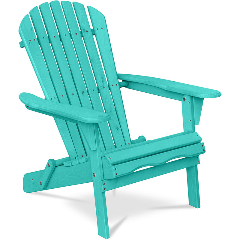 Chaise d'extérieur en bois avec accoudoirs - Chaise de jardin Adirondack - Adirondack